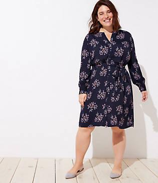 Loft Plus Anemone Shirtdress