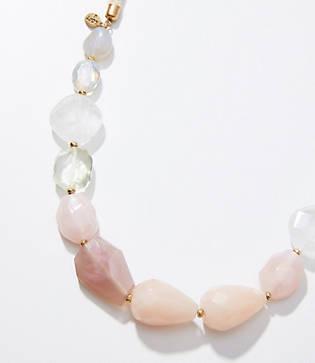 Loft Beaded Rope Tie Necklace