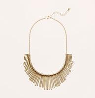Loft Metallic Fringe Necklace