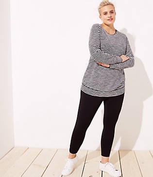 Loft Plus High Waist Leggings In Ponte