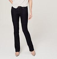 Loft Modern Boot Cut Jeans In Dark Rinse Wash