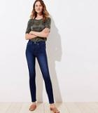 Loft Curvy High Rise Skinny Jeans In Vintage Dark Indigo Wash
