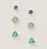 Loft Mixed Stone Stud Earring Set