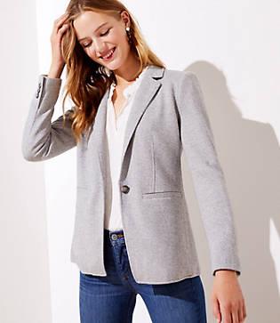Loft Camo Knit Modern Blazer