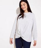 Loft Plus Speckled Twist Sweatshirt