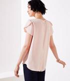 Loft Cutout Button Back Top