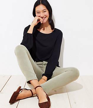 Loft Shirred Back Tee