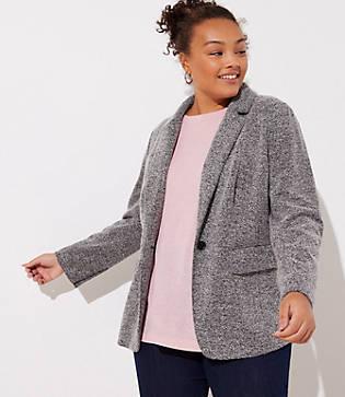 Loft Plus Brushed Knit Blazer