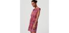 Loft Fan Floral Cap Sleeve Shirtdress