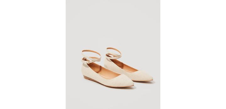 Loft Wrap Around Ankle Strap Flats