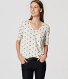 Loft Blossom Vintage Soft V-neck Tee