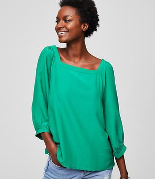 Loft Square Neck Blouse