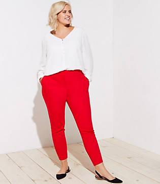 Loft Plus Skinny Split Waist Pants