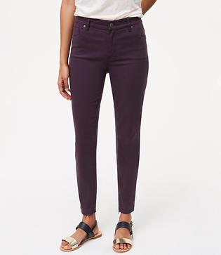 Loft Curvy Unpicked Skinny Ankle Jeans