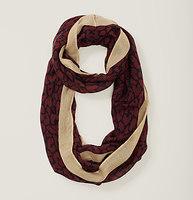 LOFT Animal Print Infinity Scarf