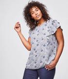 Loft Printed Pretty Cape Tee - Flamenco Vines