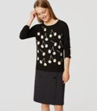 Loft Cherry Button Back Sweater