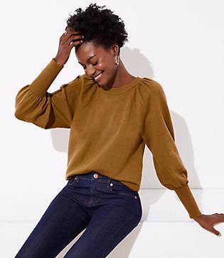 Loft Blouson Sleeve Sweater