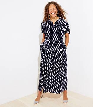 Loft Plus Floral Maxi Shirtdress