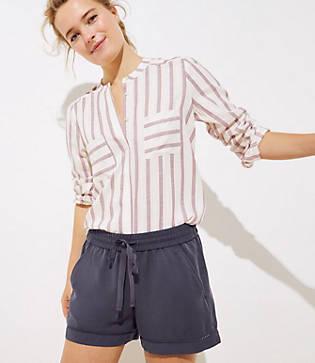Loft Lacy Drawstring Shorts
