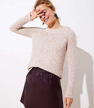 Loft Marled Hi-lo Hem Sweater