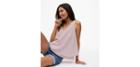 Loft Stripe Layered Double V Shell