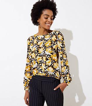 Loft Bloom Shirttail Blouse
