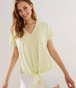 Loft Tie Hem Dolman Tee