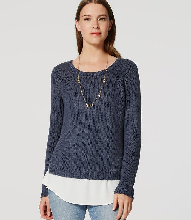 Loft Chunky Two-in-one Sweater