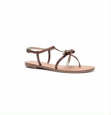LOFT Strappy Bow Sandals, Brown