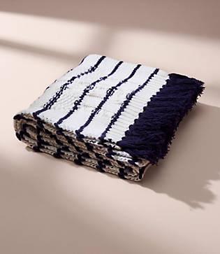 Loft Lou & Grey Striped Cable Scarf