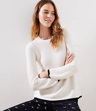 Loft Tipped Swingy Sweater