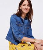 Loft Cropped Denim Jacket