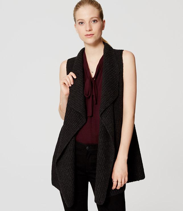 Loft Ribbed Sweater Vest