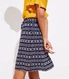 Loft Geo Stripe Pocket Drawstring Skirt