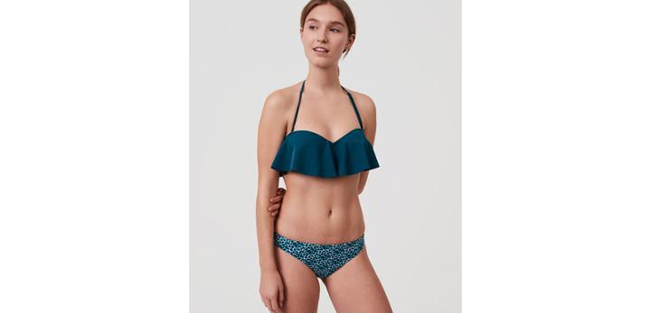 Loft Beach Flounce Bandeau Bikini Top