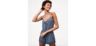 Loft Beach Diamond Lace Up Romper