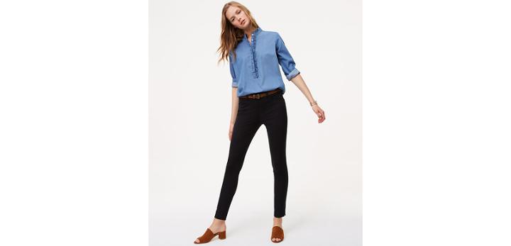 Loft Skinny Bi-stretch Pants In Marisa Fit