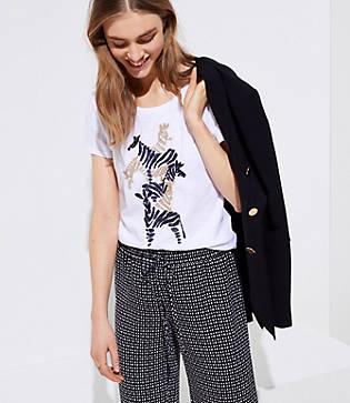 Loft Zebra Vintage Soft Tee
