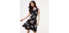 Loft Bouquet Toss Wrap Back Dress