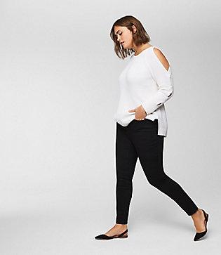 Loft Plus Skinny Jeans In Black