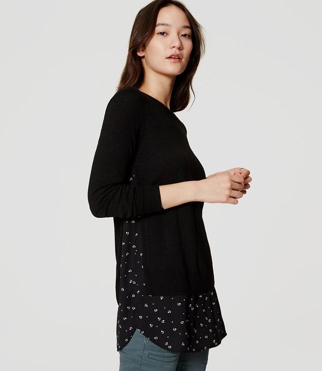 Loft Petaled Two-in-one Sweater