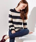 Loft Striped Swingy Sweater
