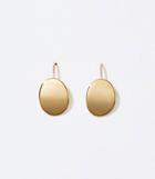 Loft Curved Disc Drop Earrings