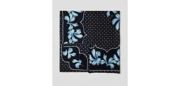 Loft Floral Dot Square Scarf