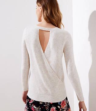 Loft Crossover Bar Back Sweater