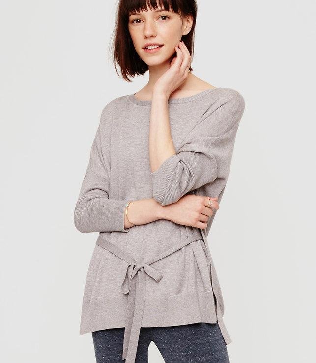Loft Lou & Grey Drawstring Tunic Sweater