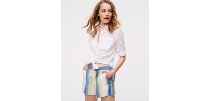 Loft Ombre Drawstring Shorts