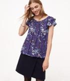 Loft Frosted Branch Flutter Off The Shoulder Top