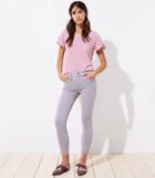 Loft Modern Slim Pocket Skinny Crop Jeans In Aqua
